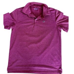 Vineyard Vines Kids Red Performance Polo Shirt